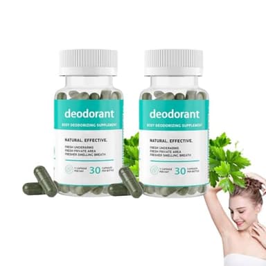 Desodorización Corporal, Desodorante de Cuerpo Completo, desodorante interno, Suplementos desodorantes para mujeres y hombres, fresco de la cabeza a los pie (2)