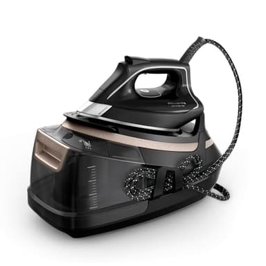 Rowenta Centro planchado Eco Steam Pro - Gran potencia de vapor, eficiente, óptima distribución del vapor, depósito agua extraíble 1,3 L, tecnología silenciosa, diseño ecológico, DG9640