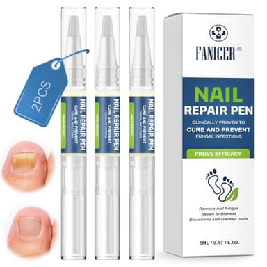 3 Piezas Bolígrafo Cuidado Uñas, Nail Care Pen, Endurecedor Uñas para Hombres y Mujeres, Cuidado de Las Uñas de Los Pies, Eparación de Las Uñas Dañadas y Las Uñas Envejecidas