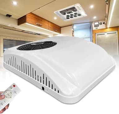 DSYYNAY Autocaravana Aire Acondicionado 12V-220V, Aire Acondicionado Caravana con Refrigeración Y Calefacción, para Caravana, Camionetas, Autocaravanas, Camiones, Incluye Mando a Distancia(220v)
