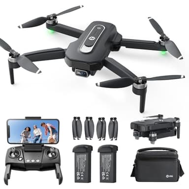 Holy Stone Drone GPS Con Cámara 4K Para Principiantes, HS460 Dron Plegable Con 52 Min De Autonomía, Motor Sin Escobillas, Follow Me, Regreso Automático, Transmisión FPV 5G, Menos De 249 g