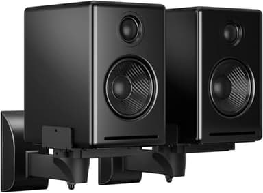 suptek 2 Soporte de Pared para Altavoces, Universal Soporte Altavoces por Bose/Edifier/Hivi/JBL/Sony, Capacidad de Carga de hasta 25kg, Incline hacia Arriba y hacia Abajo & Gire - SPM201
