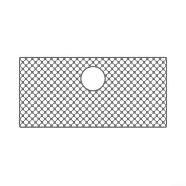 Alfombrilla protectora de silicona para fregadero de cocina con drenaje central, pies elevados antideslizantes para un mejor drenaje, arañazos y abolladuras, apto para lavavajillas, multiusos para