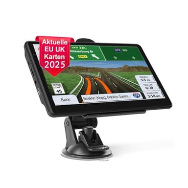 NEWFUN GPS Camiones Profesional,5 Pulgadas GPS Coche,Navegador GPS Coche, 2025 Actualizaciones de Mapas de Europa para Toda la Vida,para Camiones y Coches