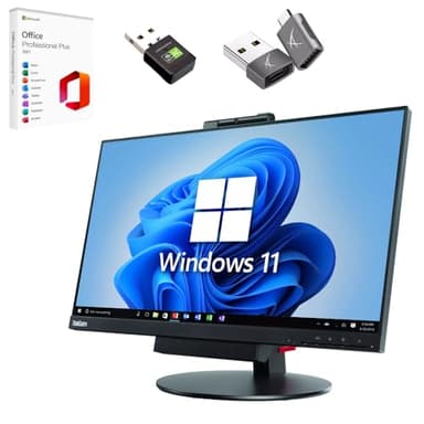 Lenovo Todo en uno ThinkCentre TIO24 Gen3 24″ Full HD | Intel Core i5-8500T | Display Port USB 3 | 16GB | 512GB | 24″ FullHD Webcam Windows 11 Pro (Reacondicionado)