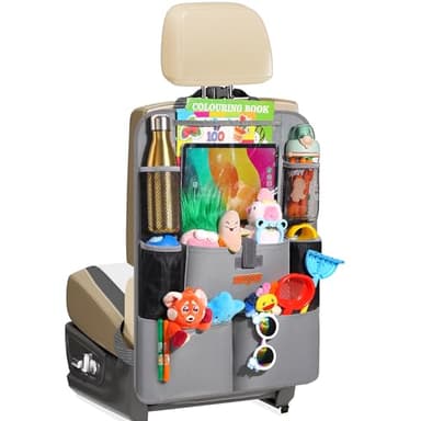 SURDOCA organizador asiento coche, organizador coche niños, 4 de la generación organizador para coche, ajuste con [tablet de 11 pulgadas] organizador asiento