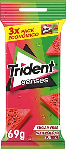 Trident Chicles Láminas Sabor Sandía Senses, 69g