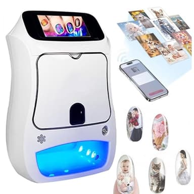 Sunseota Impresora de uñas 3D Inteligente y automática, con Pantalla táctil, para Pintar en 20 Segundos, Ideal para Uso doméstico y Estudios de uñas,Impresora de uñas Profesional