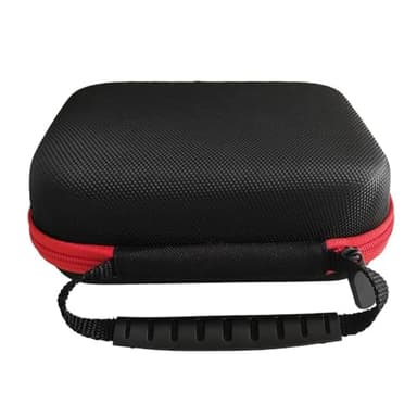 Gettimore Funda de transporte para Anbernic RG40XXV, RG405V, RG406V, piel sintética y protección EVA con bolsillo de malla, pulsera desmontable, 17 x 13 x 5 cm, color negro