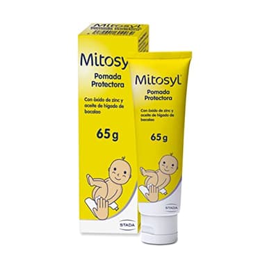 Mitosyl, Pomada Protectora, Crema de Pañal Bebé, Previene y Alivia Irritaciones, Fórmula Suave y Efectiva para el Cuidado Diario, 65g