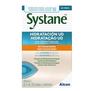 Systane Hidratación UD gotas oftálmicas lubricantes | 30 x 0.7 ml