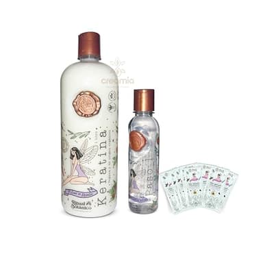 Ritual Botánico - Queratina orgánica de 1 litro, alisador de pelo orgánico con queratina natural, formato grande (1,2 l)
