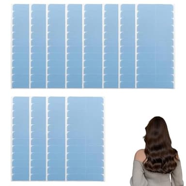 144 Piezas Cinta Adhesiva para el Cabello, Cinta Adhesiva de Extensión de Pelo, Adhesivo Tape para Extensiones de Cabello, Invisible Doble Cara Cinta de Repuesto Peluca