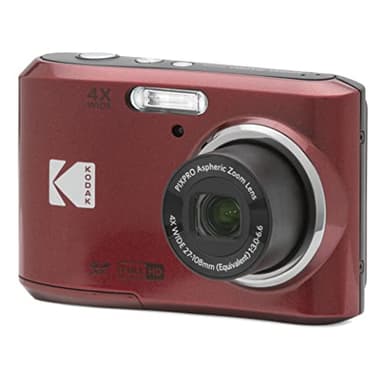 Kodak Pixpro FZ45 - Appareil Photo Numérique Compact 16.44 Mégapixels, Zoom Optique 4X, Ecran LCD de 2.7 pouces, Vidéo HD 720p, Plie AA - Rouge