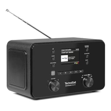 TechniSat DIGITRADIO 550 IR - Radio estéreo por Internet (Dab+, FM, WLAN, Bluetooth, Control por App, Despertador), Negro