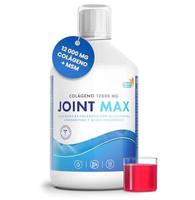 Swedish Nutra - Suplemento líquido Joint Max - 500 ml, suministro para 20 días | Colágeno hidrolizado puro (tipo I, II y III), glucosamina, MSM, condroitina, cúrcuma y ácido hialurónico para