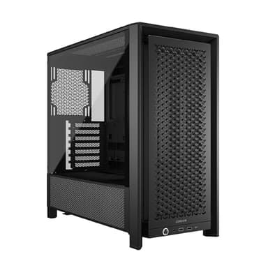CORSAIR Frame 4000D Caja Modular Mid–Tower ATX para PC – Alto Flujo de Aire, Sistema de Montaje de Ventiladores InfiniRail™, ASUS BTF, MSI Project Zero, Gigabyte Project Stealth – Negro