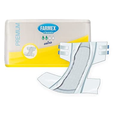 Farmex - Pañales para Incontinencia para Adultos - Testado Dermatológicamente, Sin Látex, Hipoalergénico, Doble Capa Absorbente - Pantalones Bragas PREMIUM Absorbencia EXTRA - Talla XL - 30 Piezas