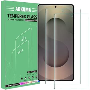 AOKUMA Protector de Pantalla para Samsung Galaxy S25 Ultra 5G, [2 Unidades] Cristal Templado para Samsung S25 Ultra Fácil Instalación, Vidrio templado 9H,Sin Burbujas, Alta Definicion,Anti-Arañazos