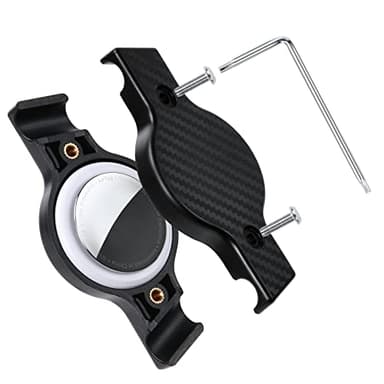 Ainiv Soporte para Bicicleta para AirTag, Bike Mount Holder para AirTag Antivibración con Tornillos para Bicicleta de Montaña, GPS