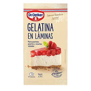 Dr. Oetker Gelatina, 12 Láminas, 20 Gramo
