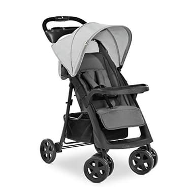 hauck Shopper Neo II Silla de Paseo Ligera - Carrito Bebe Reclinable desde Nacimiento hasta 22 kg - Carro Compacto y Plegable - Ruedas Giratorias Antipinchazos - Portavasos - Negro