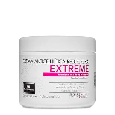 sesioMWorld CREMA ANTICELULITICA REDUCTORA EXTREME efecto frio-calor 500 ml.