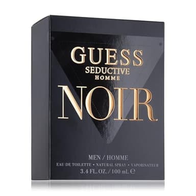 GUESS Seductive Noir, Eau de Toilette, Perfume Hombre, Fougère Oriental Especiado, Fragancia Seductora, Larga Duración