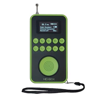 HexBox Spirit Box Equipo de caza de fantasmas AM FM Radio Escáner Encuestas paranormales Kit de herramientas de búsqueda ITC Gear Ghost Box Equipo paranormal Pod EVP Grabadora EMF Contador