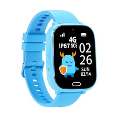 Genérico Reloj Niños con GPS y Llamadas -Smartwatch 4G, Compatible con iOS y Android, Pantalla 1.83", con SOS - Localizador GPS Niños - Reloj Infantil - Reloj Inteligente Niño Resistente Agua