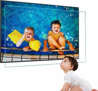 XDRGOOIUY Protector de Pantalla antirreflejos para TV de 32 a 75 Pulgadas, filtra la luz Azul, bloquea los Reflejos y Alivia la Fatiga Ocular.