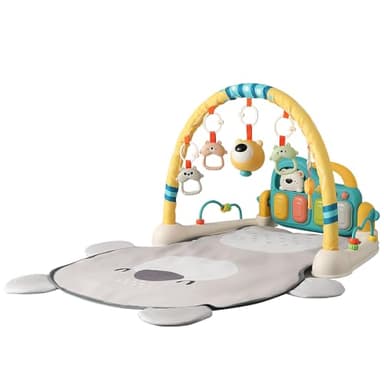 Gimnasio de juegos con piano para bebés, musical y con luces (Bear)
