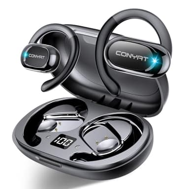 AI Auriculares Traductores de Idiomas, 7 Modos de 58H Auriculares Bluetooth Oído abierto para Viajes Negocios, 2026 Bluetooth 5.4 Traducción Audífonos de traducción en tiempo real 164 idiomas, Negro