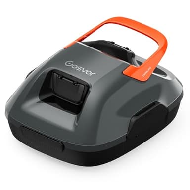 Gosvor Robot Limpiafondos Piscina, Doble Motor 90min Autonomía, Aspirador Inalámbrico 3.4kg, Fácil Uso, Ideal Piscinas Planas hasta 80㎡