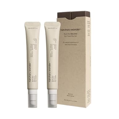 haruharu wonder contorno de ojos de Bakuchiol y arroz negro (Pack de 2) | Cuidado de las Arrugas, Alternativa Natural al Retinol | Sin Crueldad Animal