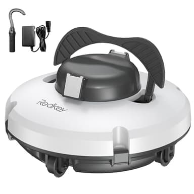 Redkey S100 Robot Limpiafondos Piscina Sin Cable, 130 Minutos de Autonomía, Sube Pendientes de 18°, Motor Doble, Parada Automática, Limpiafondos Piscina Automatico para Piscinas de hasta 100㎡