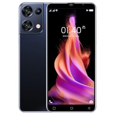 QrZrQ Teléfonos Móviles Baratos, 16GB ROM (Escalable a 128GB), 5.0 Pulgadas IPS Display, Android 9.0 OS, Dual SIM Dual Cameras，WiFi/Bluetooth/Face ID Teléfono Inteligente (Black)