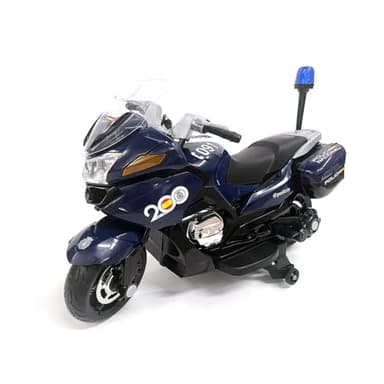 Moto eléctrica Infantil 24V Policía Nacional Azul con Luces Sirena música batería Oficial - ATAA