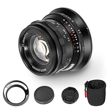 PERGEAR 35mm F1.4 Marco Completo Enfoque Manual Lente, Compatible con cámaras sin Espejo con Montura L de Cuadro Completo T TL TL2 CL, DC-S5 DC-S1H DC-S1R DC-S1 DC-BS1H an fp fp-L