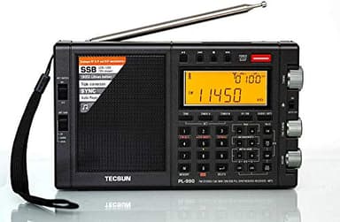 TECSUN Receptor profesional AM FM de onda corta portátil digital SSB 330006 PL-990X