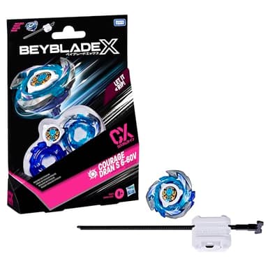 Beyblade X, Kit Inicial Courage Dran S 6-60V CX con Top y Lanzador