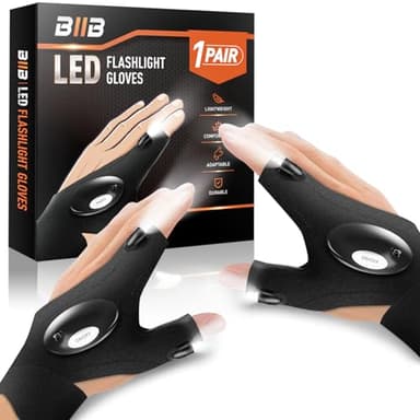 BIIB Regalo Hombre, Regalos Originales para Hombre, Gadget Inusual Útil Guantes LED Luminosos, Regalo Hombre Cumpleaños Mujer, Regalos Hombre Navidad Gadgets Tecnologicos