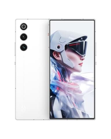 REDMAGIC 10 Air 120Hz Móvil Gaming, Smartphone Android 5G, 16GB RAM+512GB ROM, Snapdragon 8 Gen 3, 6.8" AMOLED Pantalla, FHD+ Teléfono Gaming, 50MP Cámara, 80W Cargador, Dual-Sim, NFC Blanco