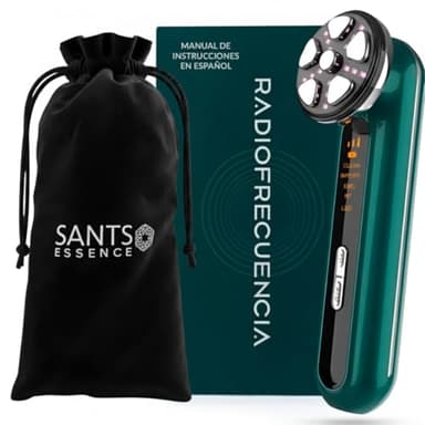 Sants Essence Aparato Radiofrecuencia Facial 5 en 1 - Masajeador Facial Reafirmante para Todo Tipo de Pieles - Masajeador Facial Antiarrugas - Radiofrecuencia Facial y Corporal Profesional