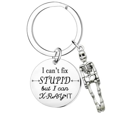 Nimteve Regalos de tecnología de radiología, regalos de tecnología de rayos X para mujeres, regalos de radiología, llavero de tecnología de radiología, regalos divertidos de graduación para