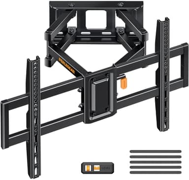 Perlegear Soporte de TV Pared Articulado Inclinable y Giratorio, Soporte TV Pared para Pantallas de 37-82 Pulgadas, hasta 60 kg, MAX VESA 600x400mm