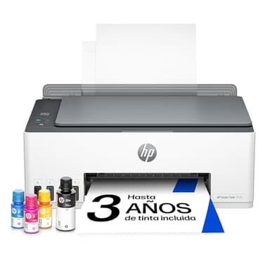 HP Smart Tank 5105 - Impresora multifunción 3 en 1 (Wi-Fi, impresión móvil) - 3 años de Tinta incluida, depósito de Tinta Grande, Gran Alcance, impresión