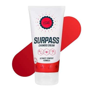SURPASS Crema Anti Rozaduras Muslos 96% Natural, Crema Para Ciclistas y Triatletas, Protección Duradera Contra El Roce Muslos y La Irritación De La Piel - 170 ml
