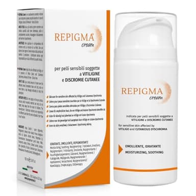 Crema Repigma Crema útil en caso de pieles con vitíligo, manchas blancas y discromías. 95% ingredientes naturales