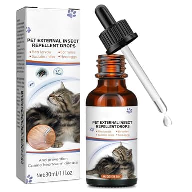Saleependent 30ml Gotas para Perros y Gatos, On proteccin contra Las garrapatas para Perros y Gatos